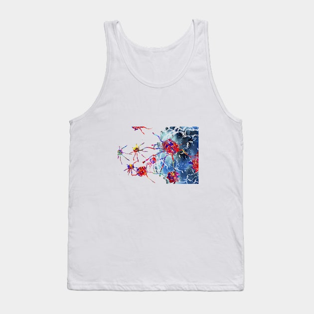 Prostate cancer cells Tank Top by RosaliArt